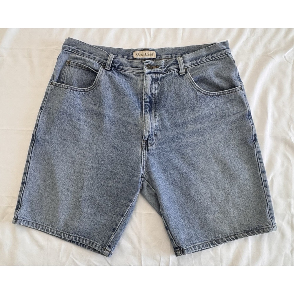 Great Land VTG 100% Cotton Mens Size 38 (Fits 36) Jean Shorts Hiking Fishing
